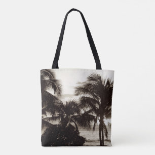 Bolso De Tela Palm hawaiana vintage