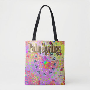 Bolso De Tela Palm Springs Lucky Golden Tote Bag
