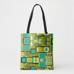 Bolso De Tela Palm Springs Mid Century Moderno