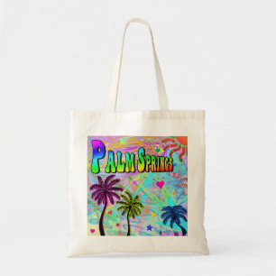 Bolso De Tela Palm Springs Vivid Romance Tote Bag