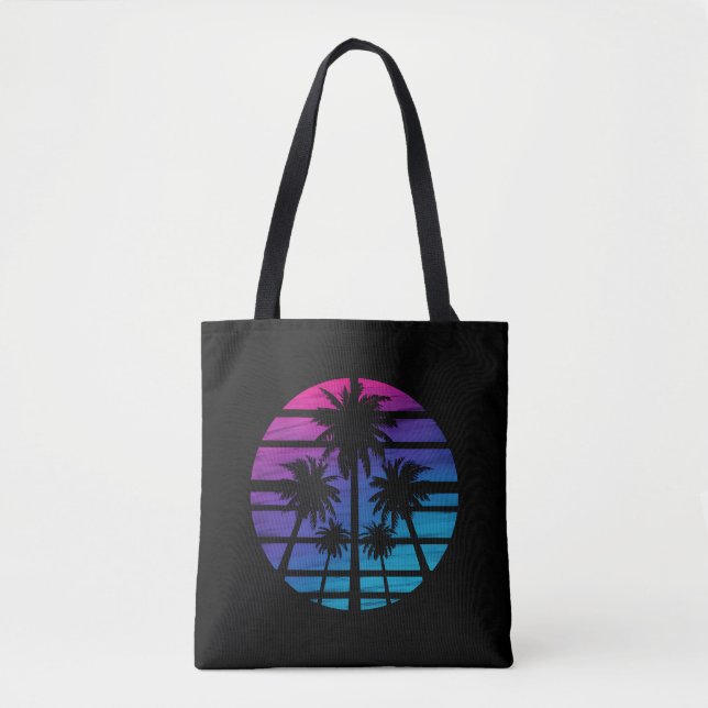 Bolso De Tela Palm Tree Hawaiian Beach Summer Vacation (Anverso)