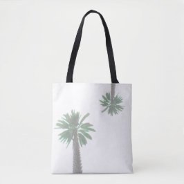 Bolso De Tela Palm Tree Pastel Verde Tropical
