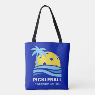 Bolso De Tela Palm Tree Tropical De Baloncesto Salto Personaliza