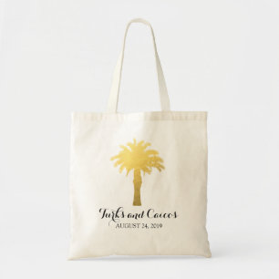 Bolso De Tela Palm Tree Tropics   Boda