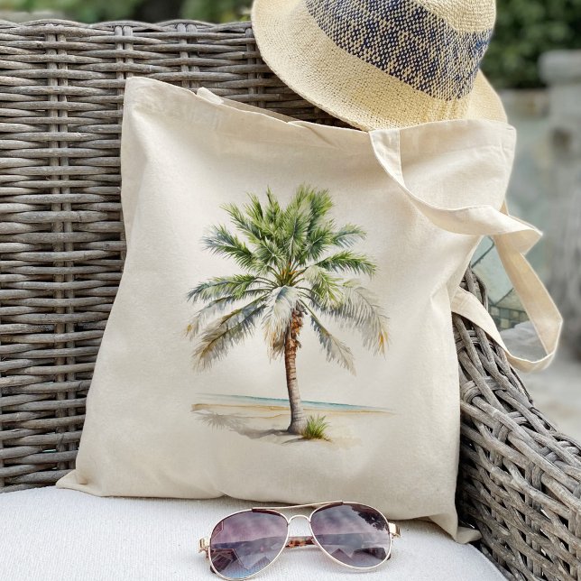 Bolso De Tela Palm Tree, vacaciones de verano en el mar (Subido por el creador)