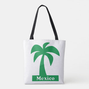 Bolso De Tela Palm Tree (vacaciones en México) - Personalizado A