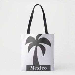 Bolso De Tela Palm Tree (vacaciones en México) - Personalizado A