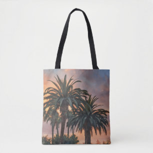 Bolso De Tela Palm Treps Sunset Tropical Art Tote Bag