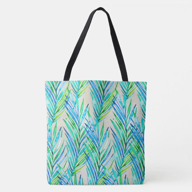 Bolso De Tela Palm Whisperer Guay tropical hawaiano (Anverso)