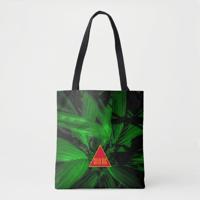Bolso De Tela Palma de rayas finas (Anverso)
