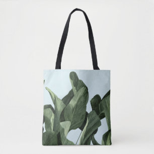 Bolso De Tela Palmas Celadon