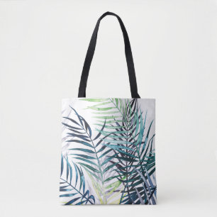 Bolso De Tela Palmas crepusculares - hojas tropicales