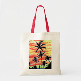 Bolso De Tela Palmas de Coco Sunset de Hawái