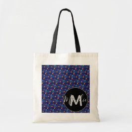 Bolso De Tela Palmera Colorida y Patrón Geométrico