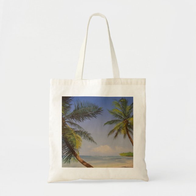 Bolso De Tela Palmera elegante (Frente)