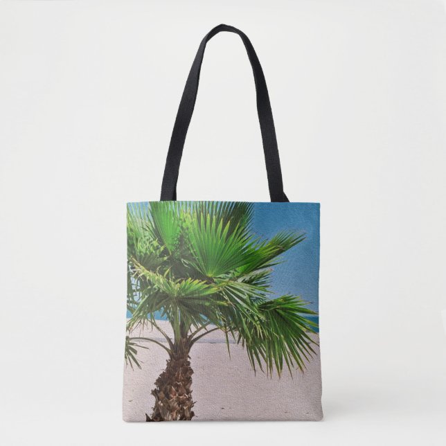 Bolso De Tela Palmera tropical (Anverso)