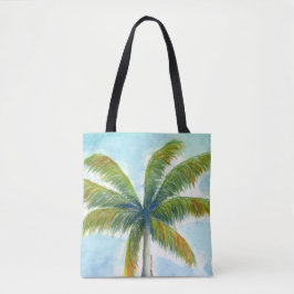 Bolso De Tela palmera tropical Beach en un día soleado