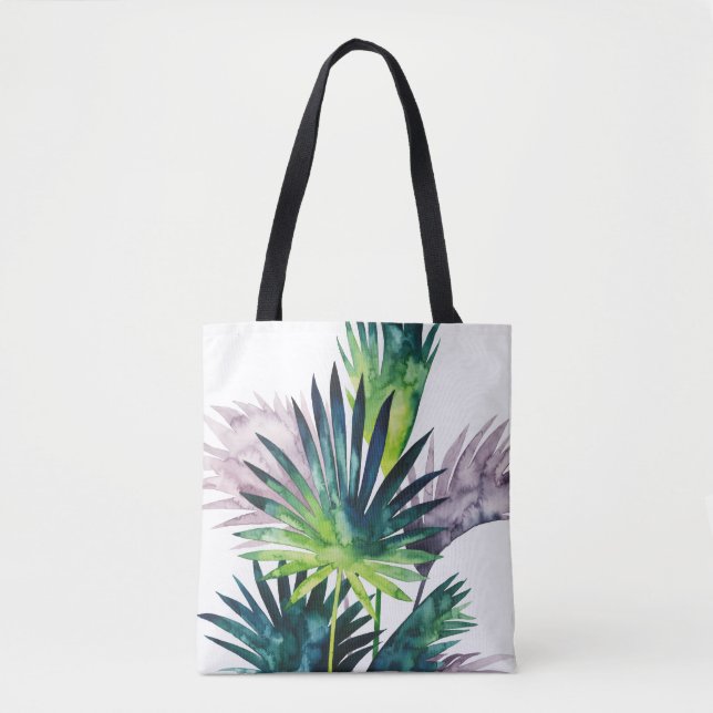 Bolso De Tela Palmeras alumbradas- Pisos de palma (Anverso)