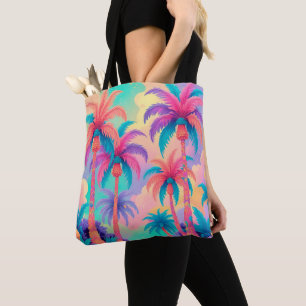 Bolso De Tela Palmeras de colores
