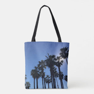 Bolso De Tela Palmeras de verano Océano Azul Color Fotografía 