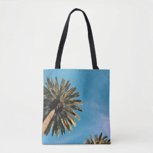 Bolso De Tela Palmeras gemelas bajo cielo azul durante el día