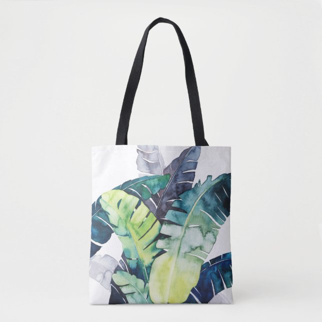 Bolso De Tela Palmeras iluminadas - Hojas de palma (Anverso)