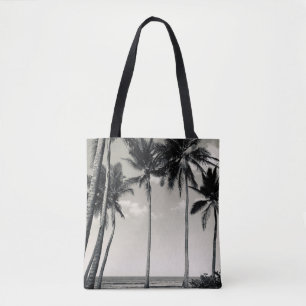 BOLSO DE TELA PALMERAS TROPICALES EN LA PLAYA