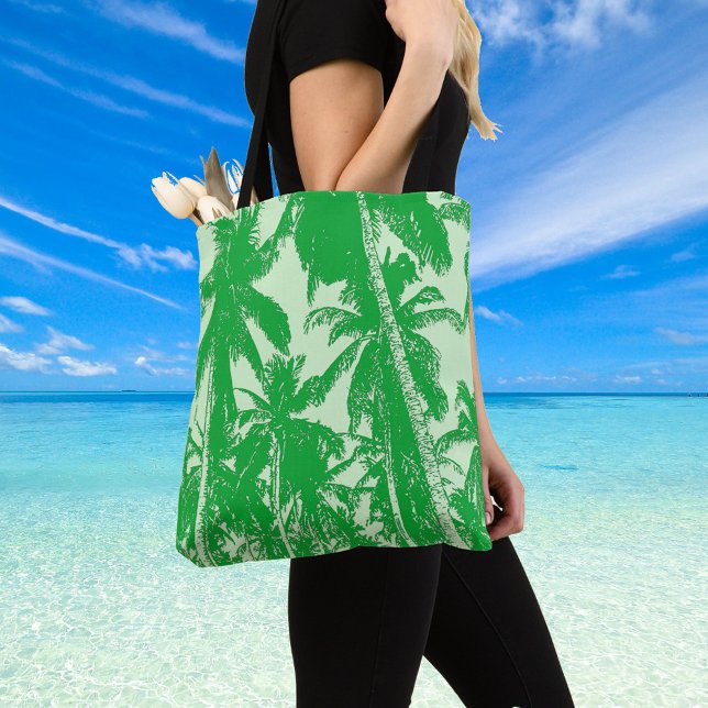 Bolso De Tela Palmeras Tropicales Verdes (Subido por el creador)