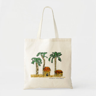Bolso De Tela Palmeras y paraíso