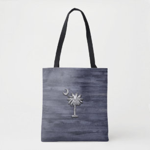 Bolso De Tela Palmetto y luna de Carolina del Sur