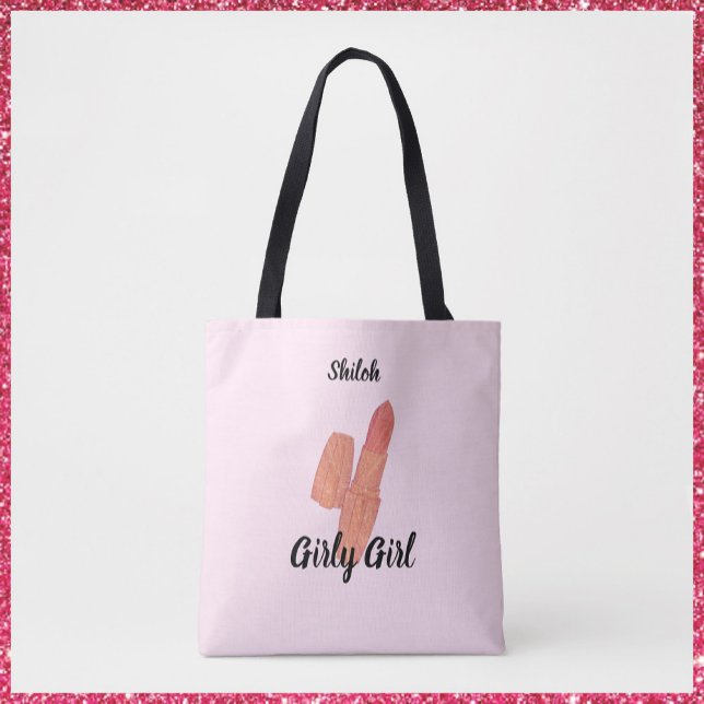Bolso De Tela Palo de labio rosado femenino (Subido por el creador)