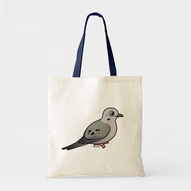 Bolso De Tela Paloma de luto (Frente)