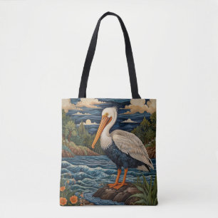 Bolso De Tela Palomino de gaviota de mar blanco
