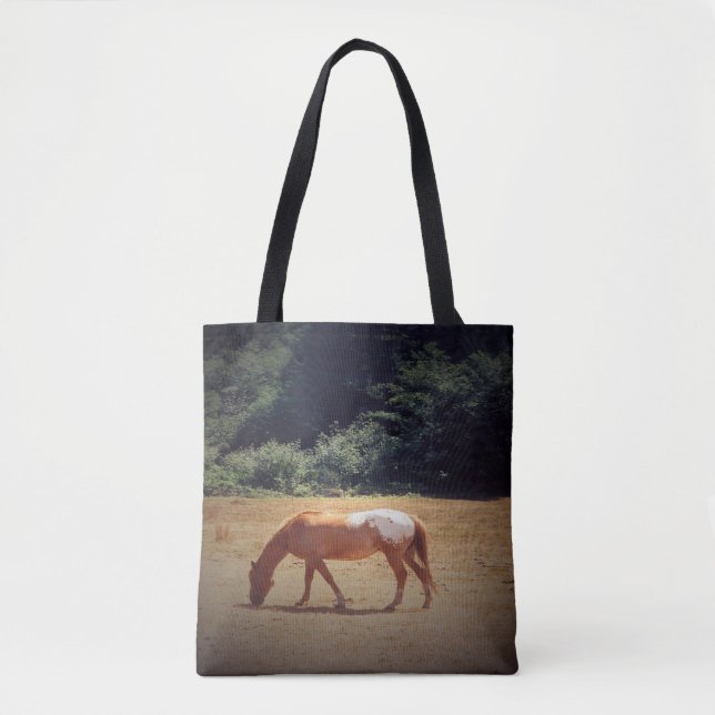 Bolso De Tela Palomino pastando.... (Anverso)