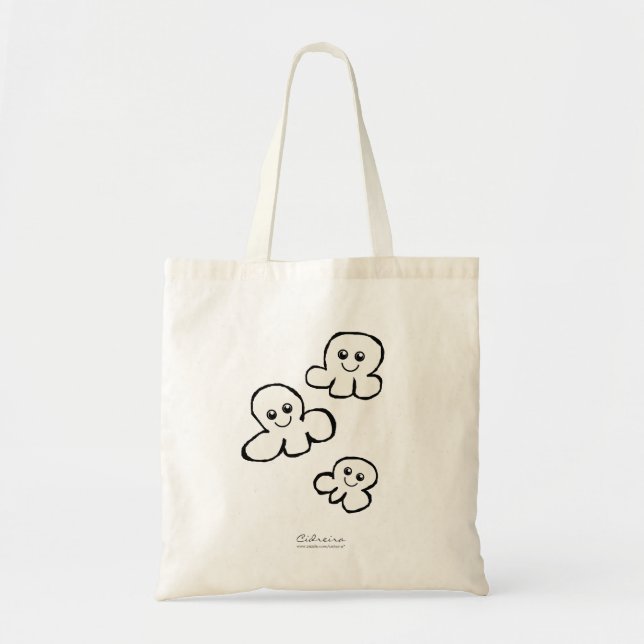 Bolso De Tela Palomitas lindas (Frente)
