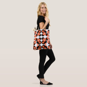 Bolso De Tela palomitas rojas