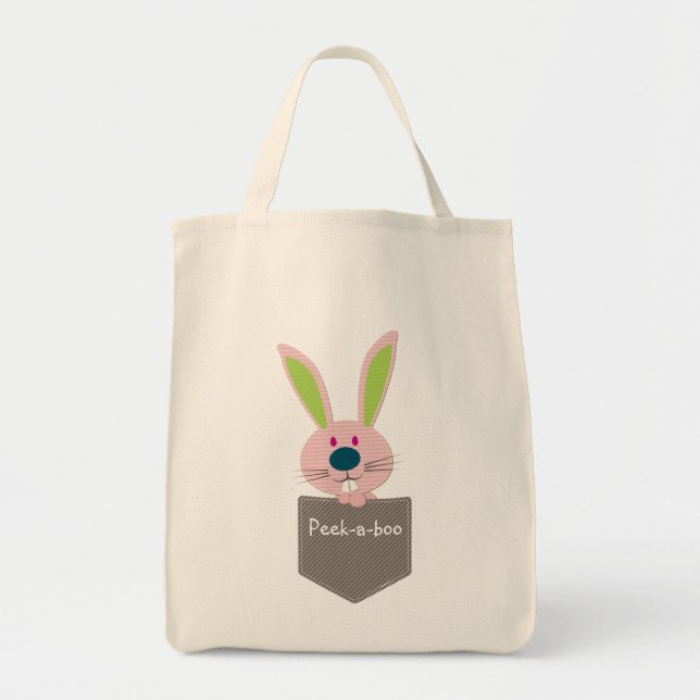 Bolso De Tela PALS DE BOLSILLO : Conejo 1 (Frente)