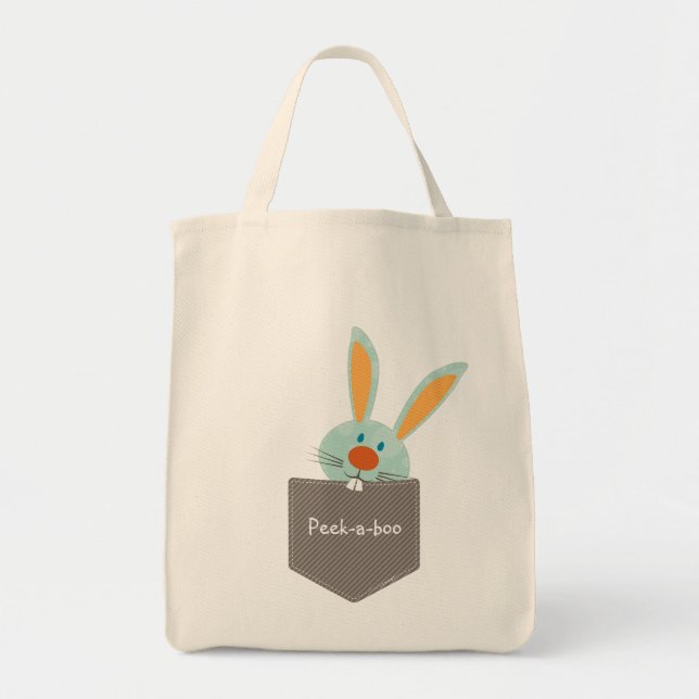 Bolso De Tela PALS DE BOLSILLO : Conejo de conejo 2 (Frente)