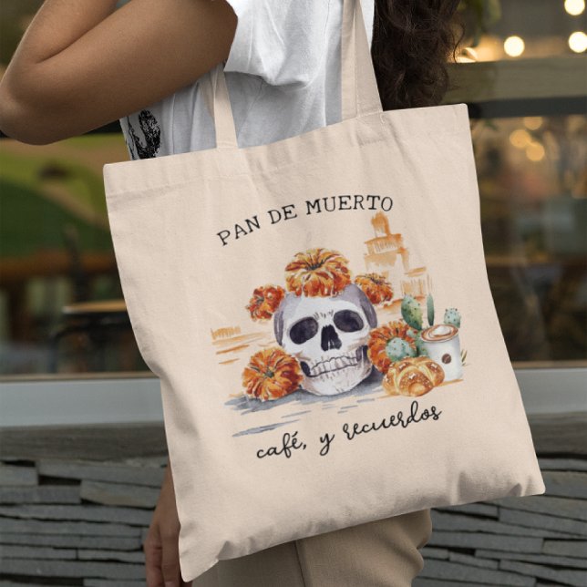 Bolso De Tela Pan de Muerto | Café y Recuerdos Día de Muertos (Subido por el creador)
