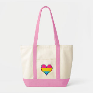 Bolso De Tela Pan Pride Heart Tote Bag