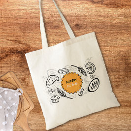 Bolso De Tela Panadería de Ilustraciones de pan Doodle