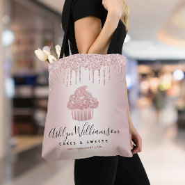 Bolso De Tela Panadería Pastel pastelería Chef Rosa Oro Purpurin