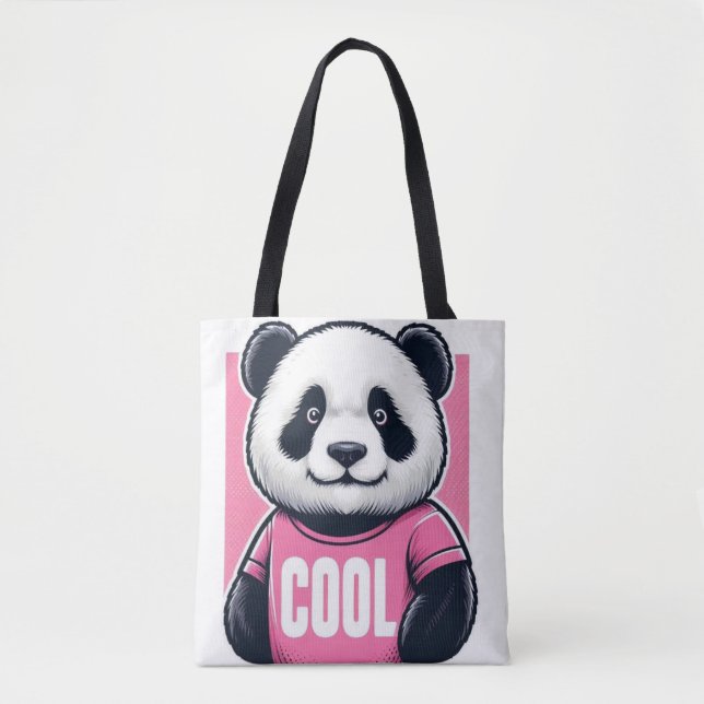 Bolso De Tela Panda (Anverso)