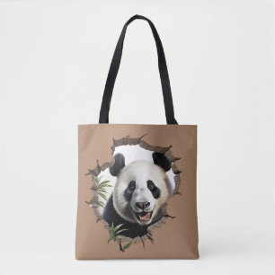 Bolso De Tela Panda