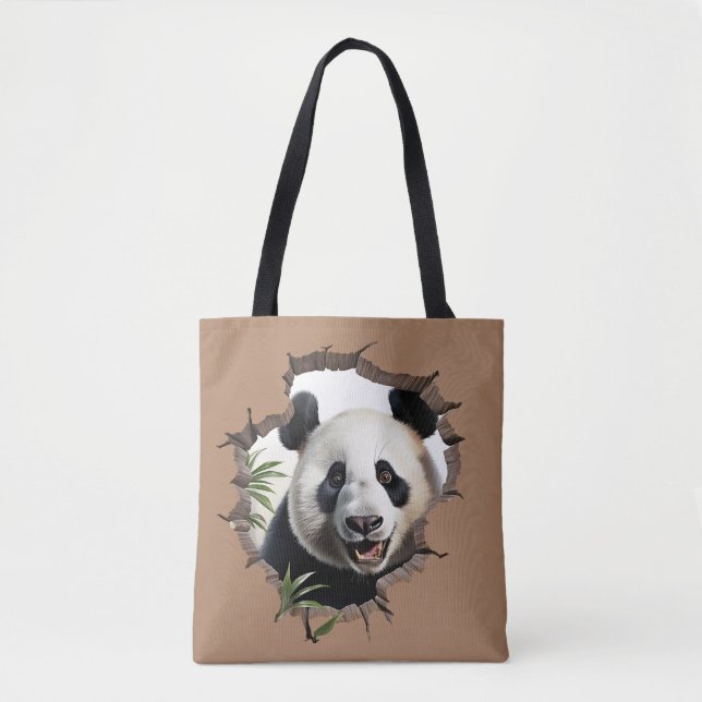 Bolso De Tela Panda (Anverso)