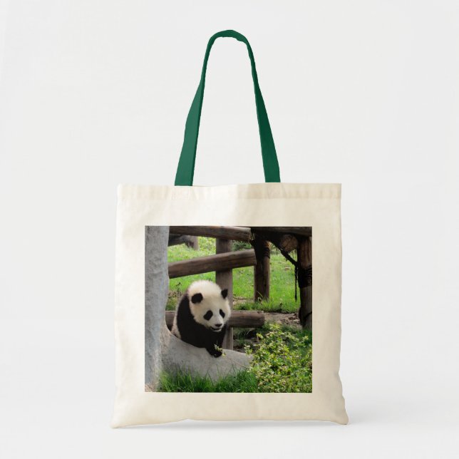 Bolso De Tela Panda (Frente)