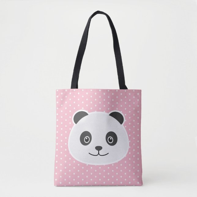 Bolso De Tela Panda (Anverso)