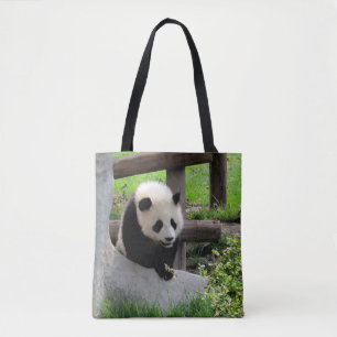 Bolso De Tela Panda