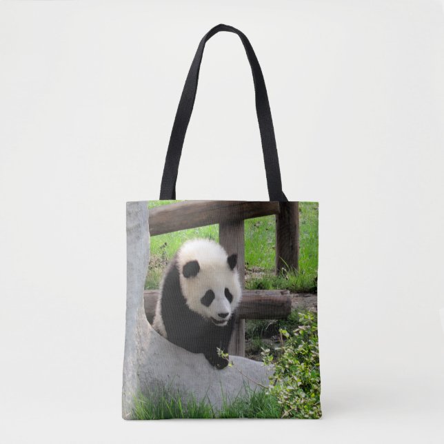 Bolso De Tela Panda (Anverso)