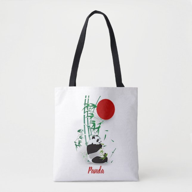 Bolso De Tela Panda (Anverso)
